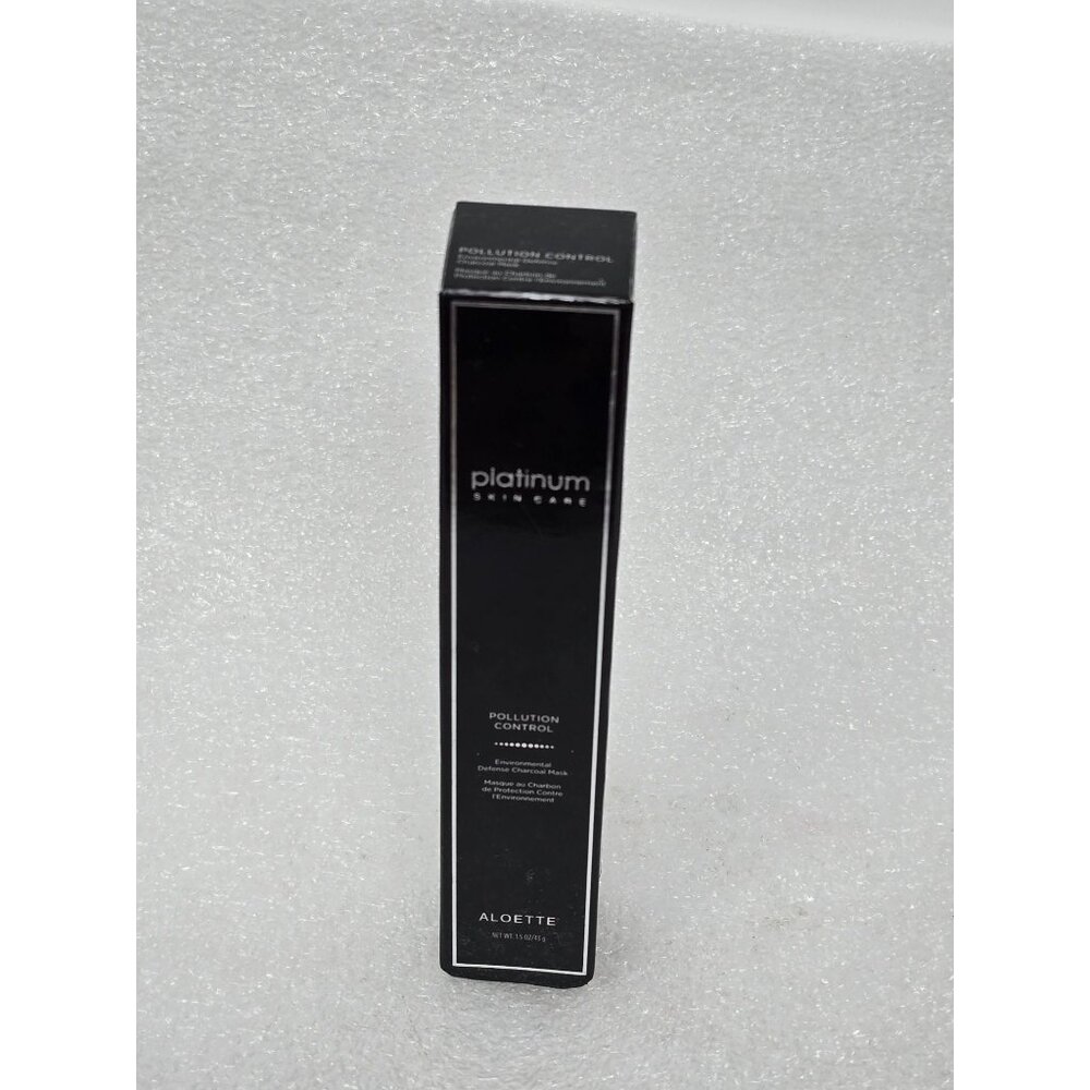 Aloette Platinum Skin Care Pollution Control Environmental Defense Charcoal Mask